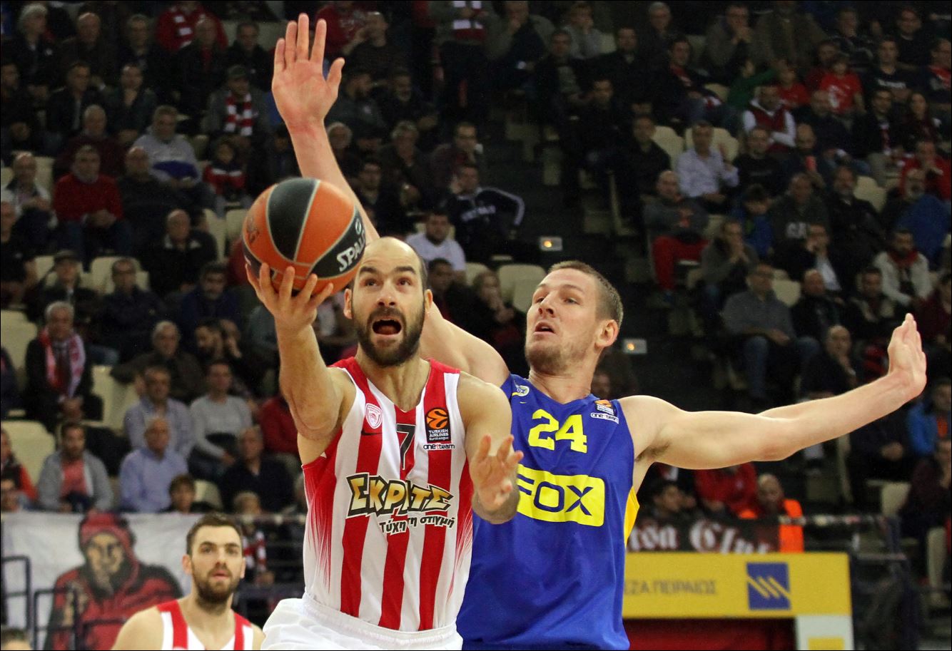 Ολυμπιακός – Μακάμπι Τελ Αβίβ 49-65 (30′)