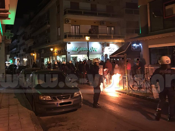 Επεισόδια στο κέντρο του Βόλου – ΦΩΤΟ