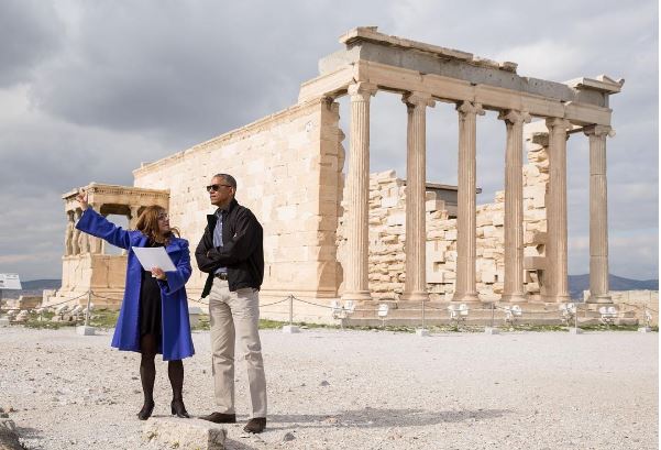 Καρέ – καρέ η επίσκεψη του Ομπάμα στον Ιερό Βράχο της Ακρόπολης