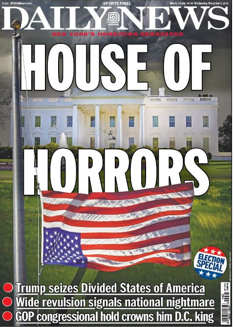 Η New York Daily News αναποδογύρισε την αμερικανική σημαία – ΦΩΤΟ