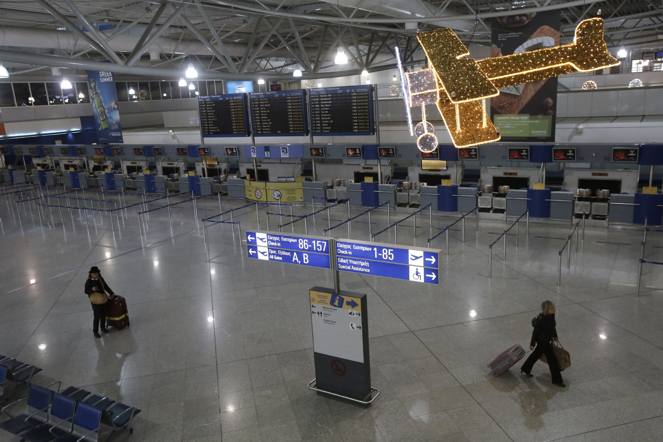 Προβλήματα στο «Ελ. Βενιζέλος» λόγω της κακοκαιρίας