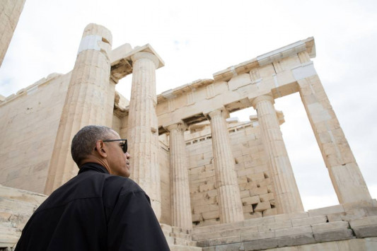 Το ενδιαφέρον του Ομπάμα για τα έργα αναστήλωσης στην Ακρόπολη