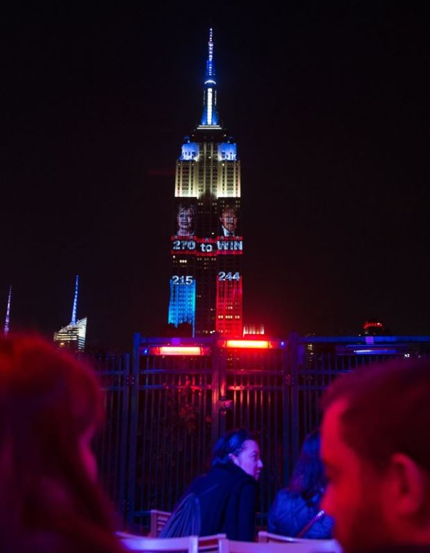 Το Empire State Building στον παλμό των αμερικανικών εκλογών – ΦΩΤΟ