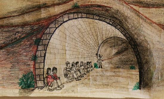 Ένα ασυνόδευτο παιδί ζωγραφίζει τον… ξεριζωμό από την πατρίδα του