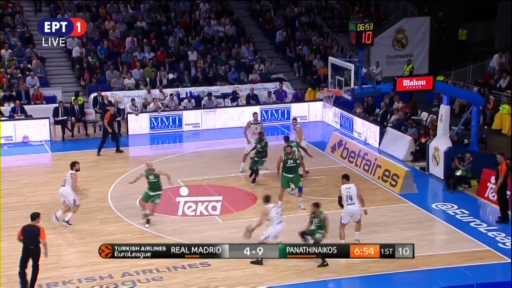 Ρεάλ – Παναθηναϊκός 21-23 (10′)