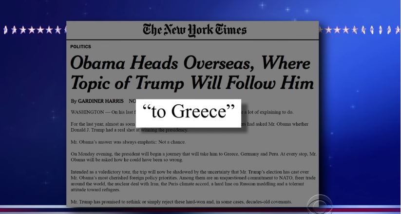 Το σχόλιο Αμερικανού παρουσιαστή:Θα γυρίσει ο Ομπάμα από την Ελλάδα;