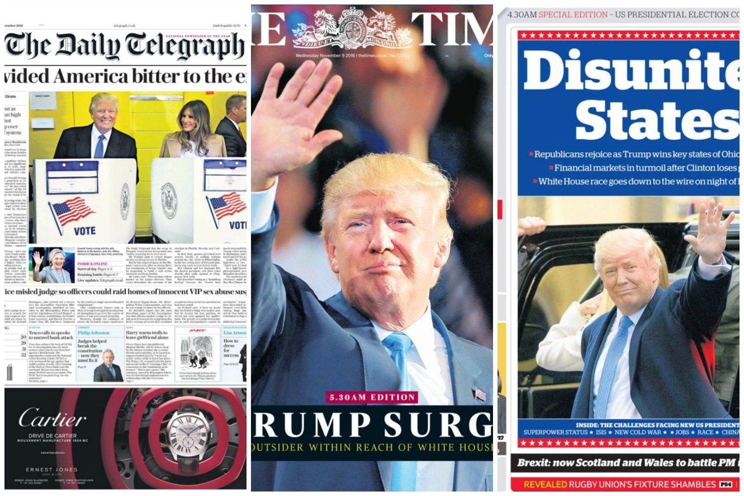 Τα πρωτοσέλιδα των διεθνών ΜΜΕ για τις αμερικανικές εκλογές – ΦΩΤΟ