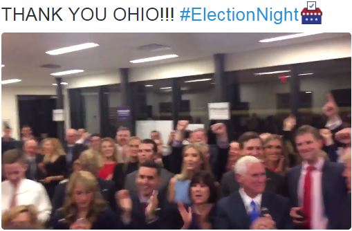 Οι πανηγυρισμοί στο επιτελείο του Τραμπ για την επικράτηση στο Οχάιο – ΒΙΝΤΕΟ