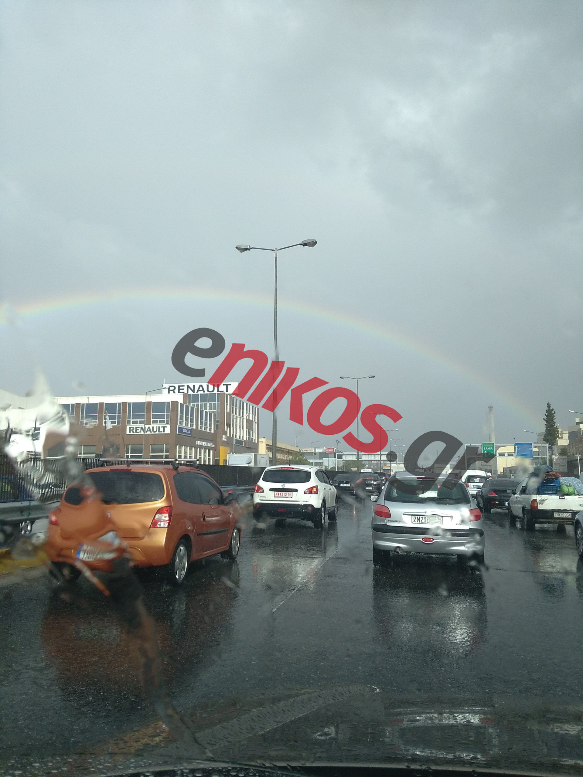 ΦΩΤΟ αναγνώστη -Το ουράνιο τόξο από τον Κηφισό