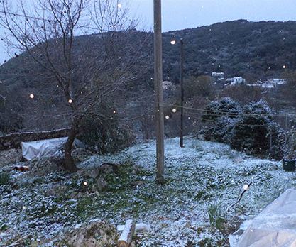Χιόνια και στα ορεινά της Κέρκυρας – ΦΩΤΟ – ΒΙΝΤΕΟ