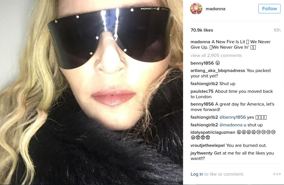 Απογοήτευση στο Χόλιγουντ για τη νίκη του Τραμπ – Τι έγραψαν Lady Gaga, Μαντόνα και Cher