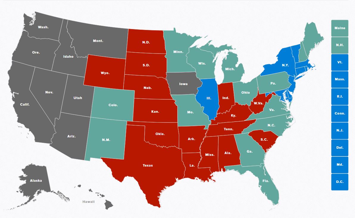 ΗΠΑ: Προηγείται στους εκλέκτορες ο Τραμπ – Αγωνία στο στρατόπεδο της Χίλαρι για Βιρτζίνια και Μίσιγκαν – ΤΩΡΑ