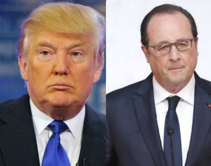 Τηλεφωνική επικοινωνία Τραμπ – Ολάντ