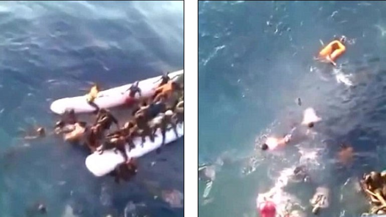 Βυθίστηκε στη Μεσόγειο φουσκωτό που μετέφερε πρόσφυγες – ΒΙΝΤΕΟ