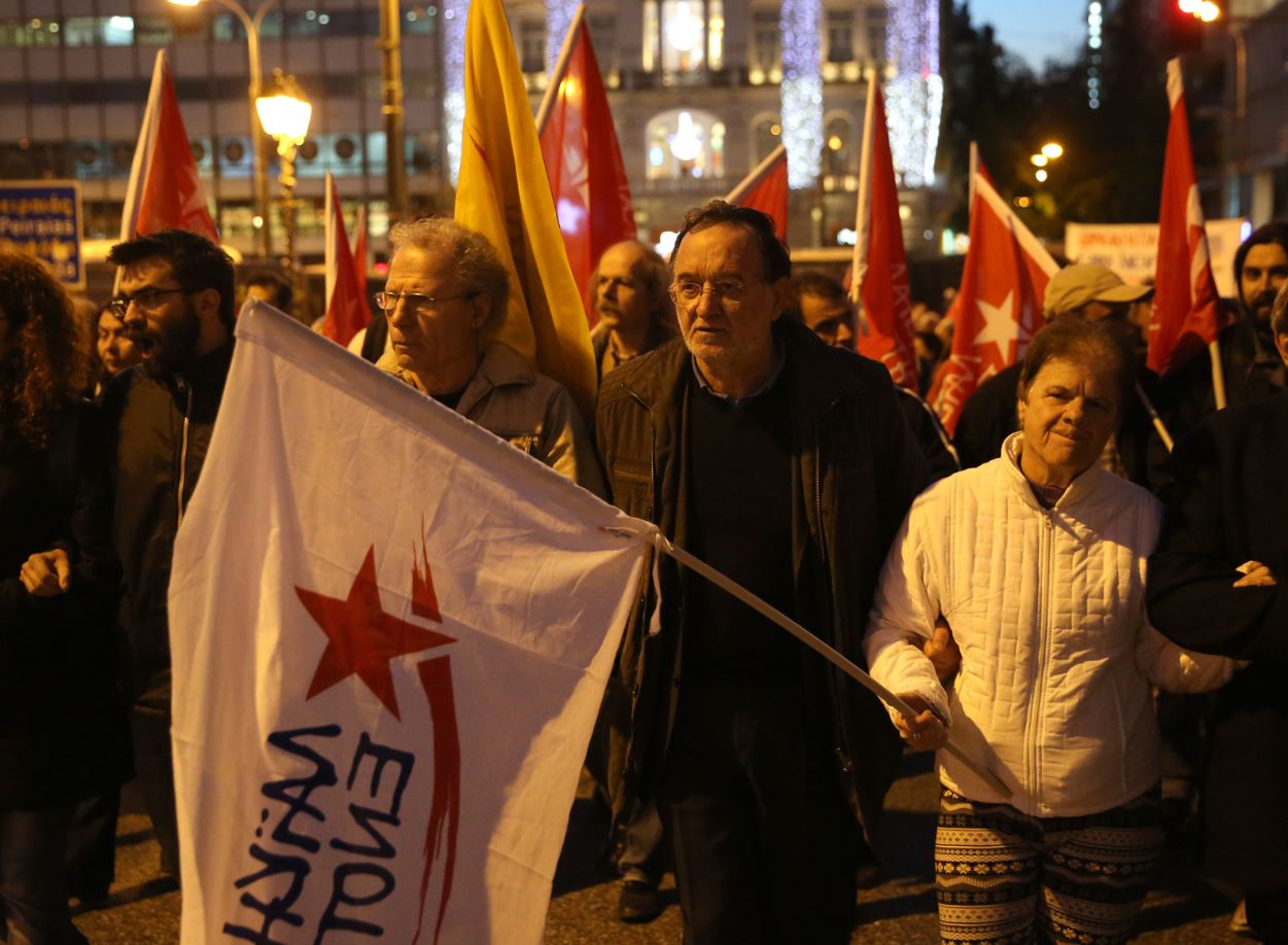 Ο Λαφαζάνης στην πορεία για την επέτειο του Πολυτεχνείου – ΦΩΤΟ