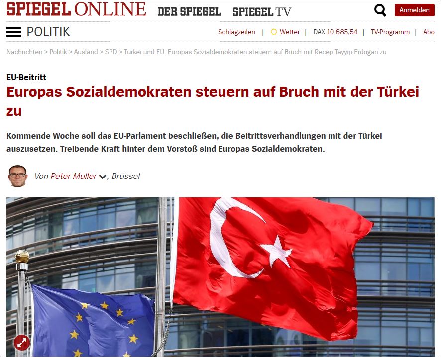 Πιτέλα: Η ΕΕ πρέπει να παγώσει τις ενταξιακές διαπραγματεύσεις με την Τουρκία