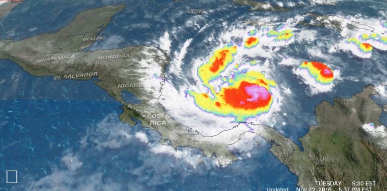 Συναγερμός σε Κόστα Ρίκα και Νικαράγουα καθώς πλησιάζει ο κυκλώνας Ότο