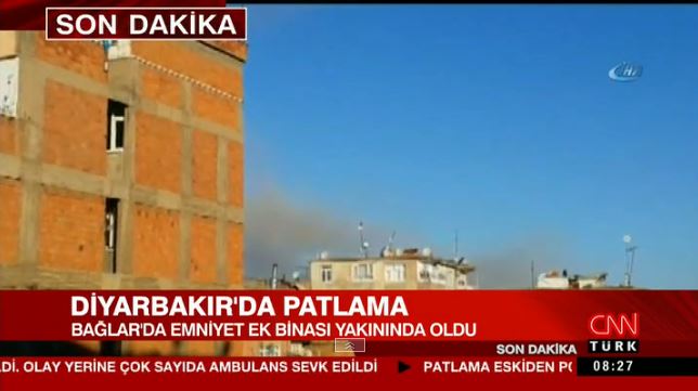 Έκρηξη στο Ντιγιάρμπακιρ της Τουρκίας