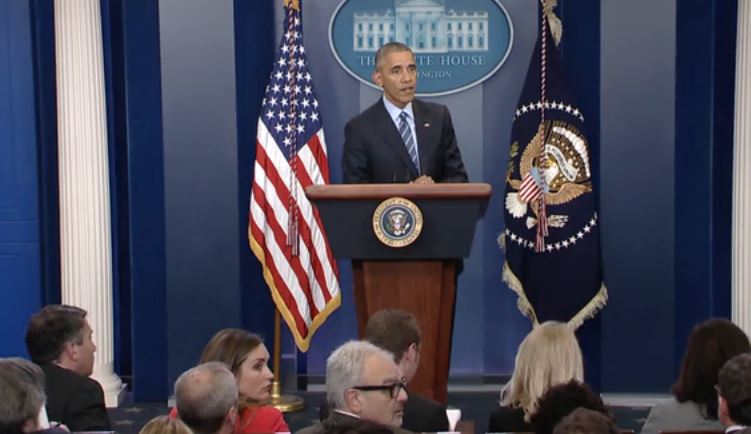 Το απρόοπτο στην τελευταία συνέντευξη Τύπου του Ομπάμα – ΒΙΝΤΕΟ