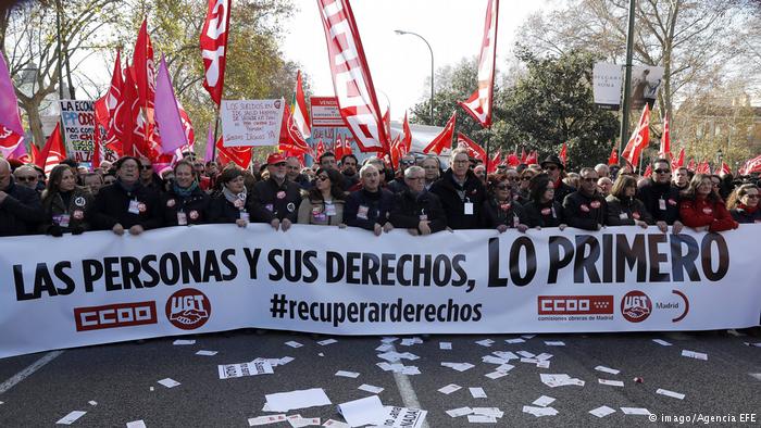 Διαδήλωση κατά Ραχόι και λιτότητας στη Μαδρίτη