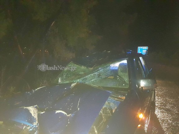 Κρήτη: Πτώση δέντρου στην εθνική οδό – Από θαύμα σώθηκε ο οδηγός