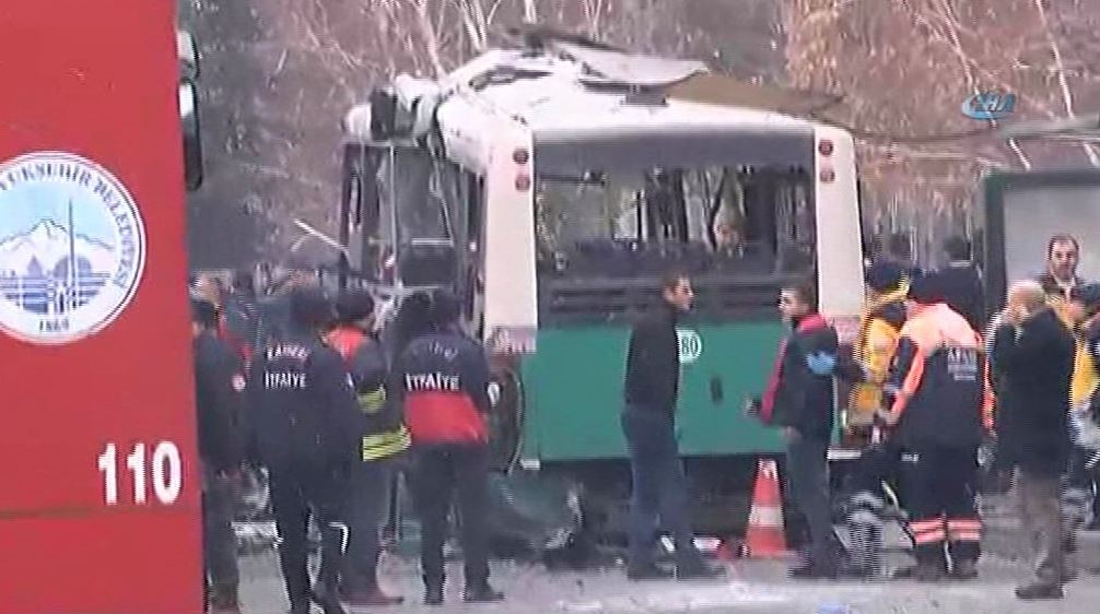 Βίντεο από την έκρηξη σε λεωφορείο στην Καισάρεια της Τουρκίας