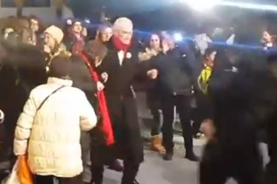 O χορός του Μπουτάρη στην πλατεία Αριστοτέλους – ΒΙΝΤΕΟ