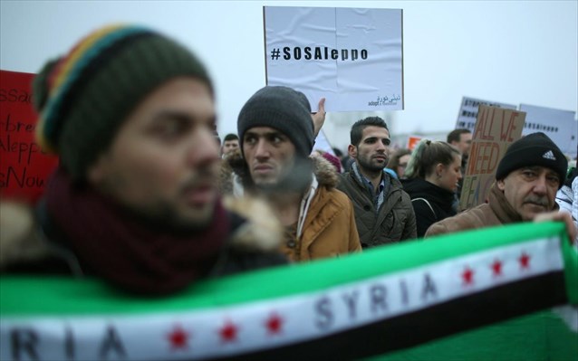 Μεγάλη διαδήλωση στο Βερολίνο για τον πόλεμο στη Συρία – ΦΩΤΟ