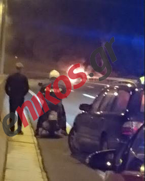 Φωτιά σε αυτοκίνητο στην Αττική Οδό – ΤΩΡΑ