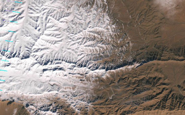 Τα χιόνια στη Σαχάρα από δορυφόρο της NASA