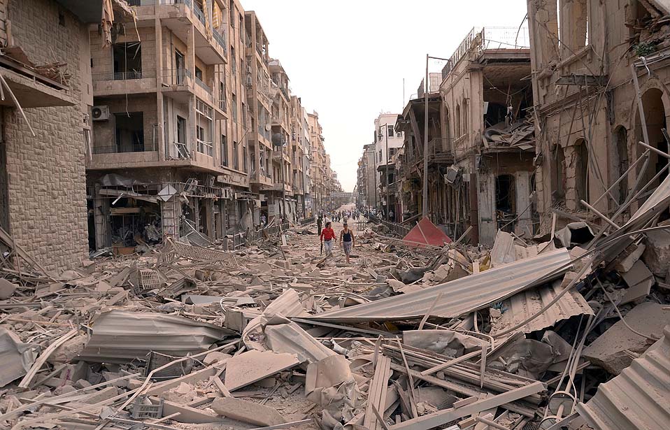 Ανυπολόγιστη η καταστροφή στο Χαλέπι – ΒΙΝΤΕΟ