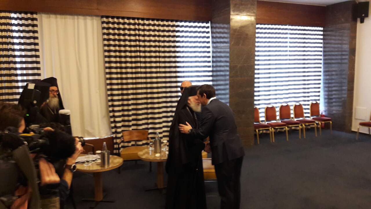 Συνάντηση του Τσίπρα με τον Αρχιεπίσκοπο Κρήτης – ΦΩΤΟ