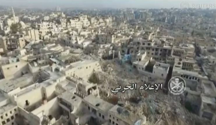 Εικόνες καταστροφής στο Χαλέπι κατέγραψε drone – ΒΙΝΤΕΟ
