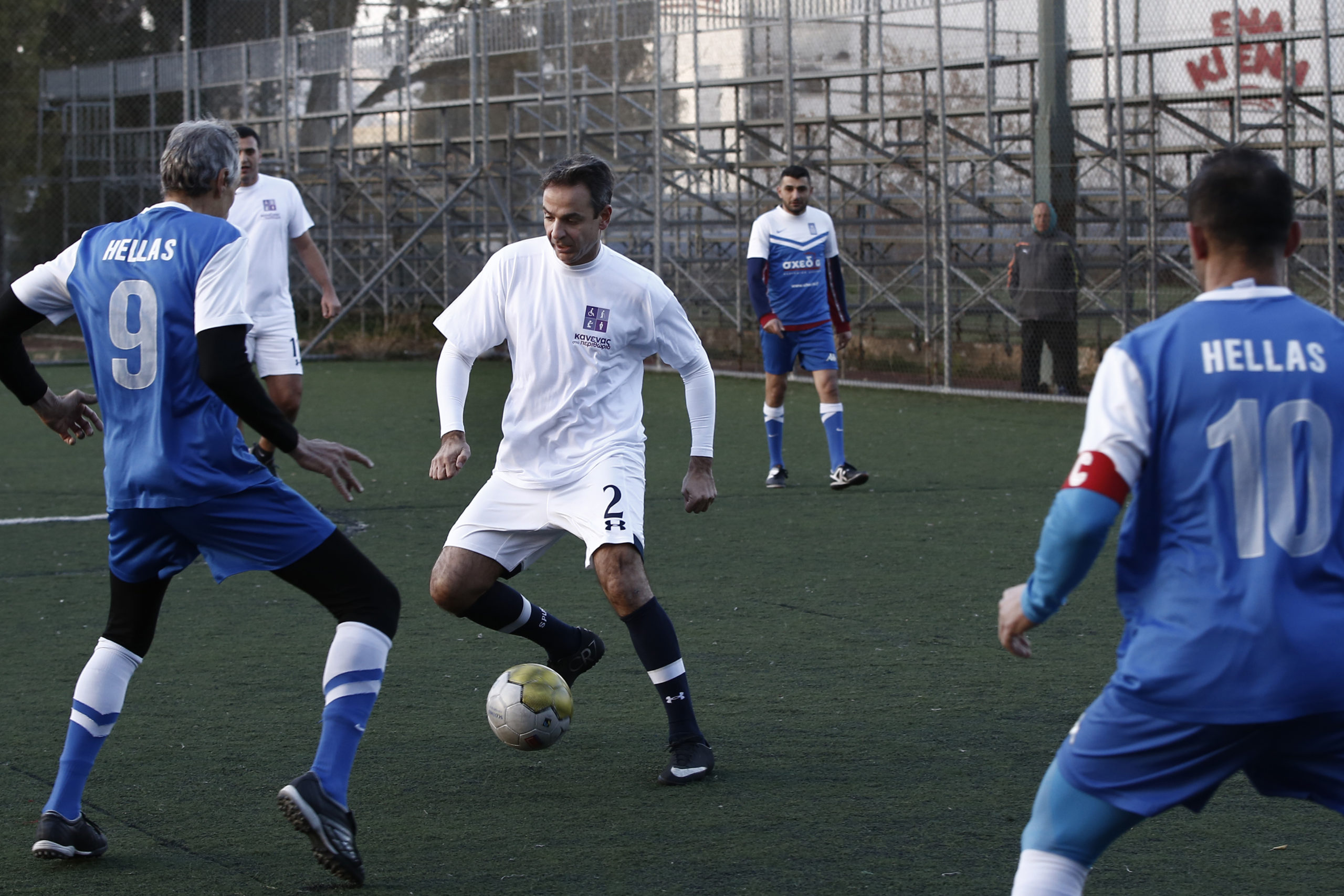 Η κεφαλιά του χαφ Κυριάκου Μητσοτάκη – ΒΙΝΤΕΟ