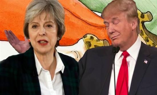 Θραύση κάνει το σκίτσο του Guardian για τη συνάντηση Τραμπ-Μέι – ΦΩΤΟ