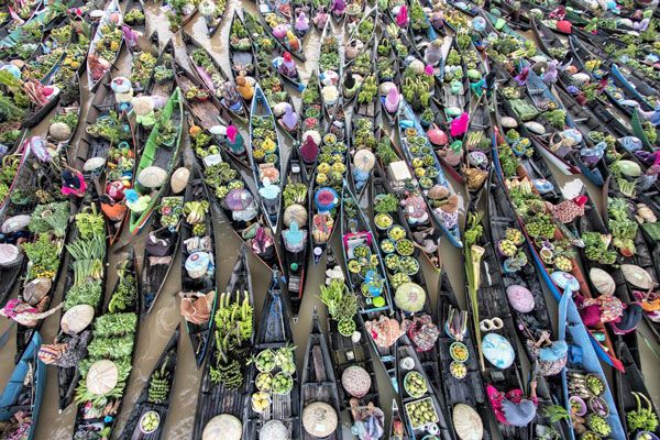 Πανέμορφη πλωτή αγορά με ιστορία 500 ετών – ΦΩΤΟ