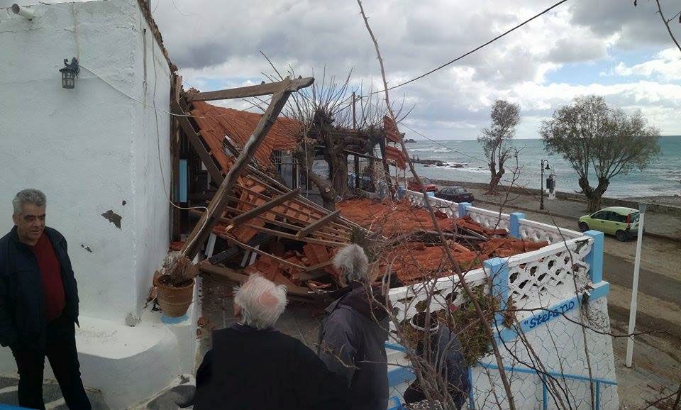 Σοβαρές ζημιές από υδροστρόβιλο στη νότια Ρόδο – ΦΩΤΟ