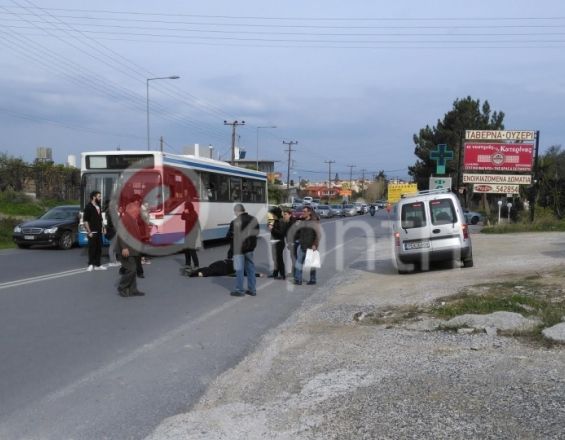 Τραγωδία στην Κρήτη – Λεωφορείο παρέσυρε ηλικιωμένο – ΦΩΤΟ