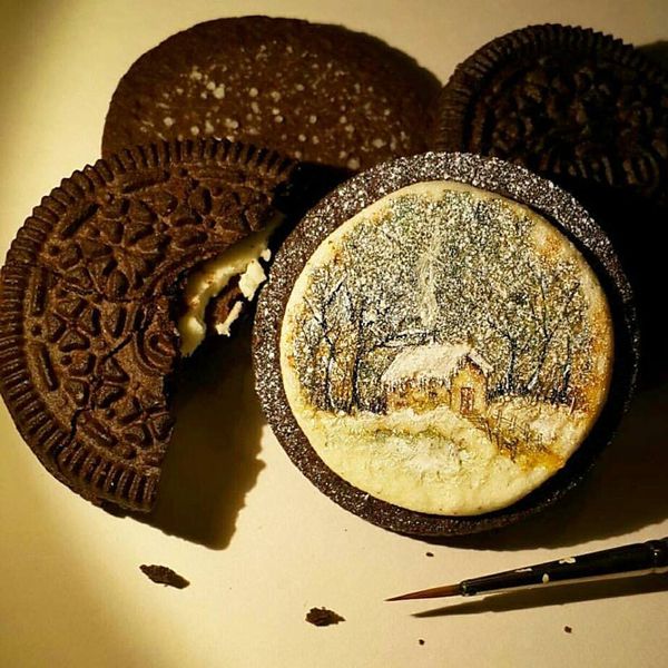 Ζωγραφική πάνω σε… μπισκότα – ΦΩΤΟ