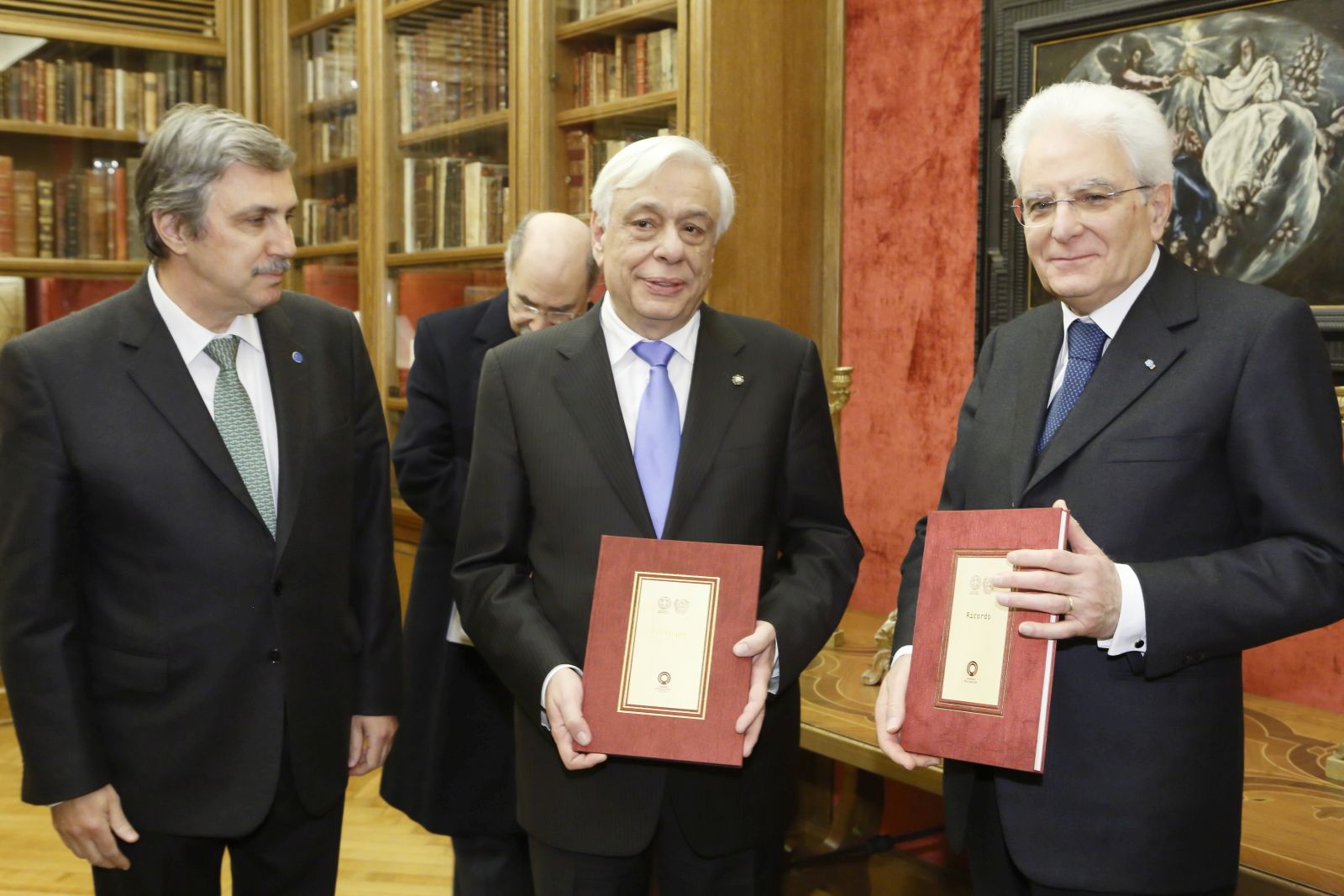 Επίσκεψη Προέδρων Ελλάδας και Ιταλίας στην Ωνάσειο βιβλιοθήκη