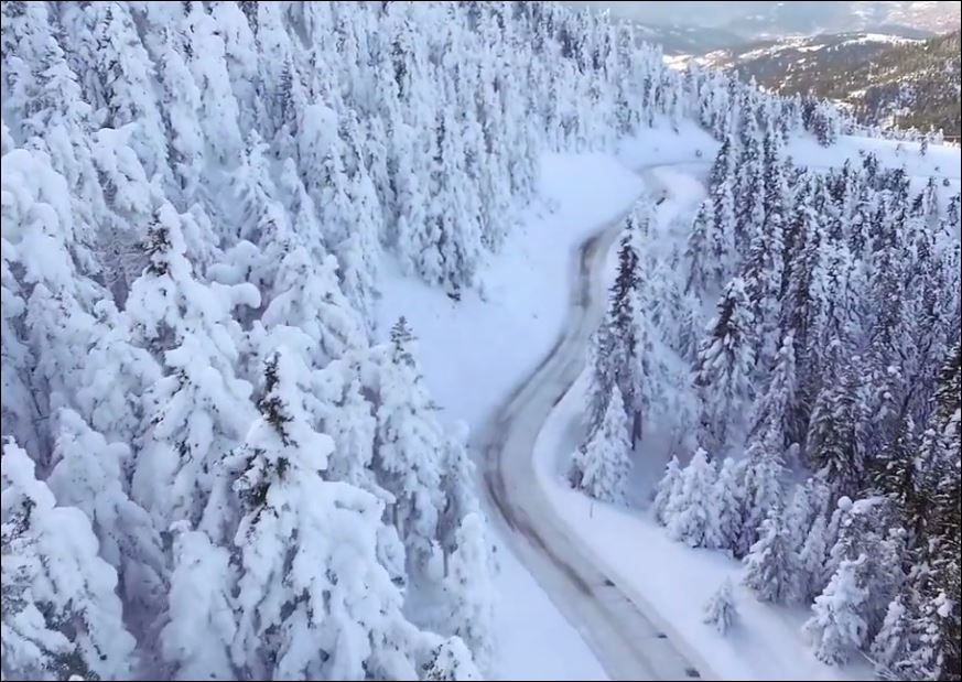 Μαγικές εικόνες από το «λευκό» Κρίκελλο της Ευρυτανίας – ΒΙΝΤΕΟ