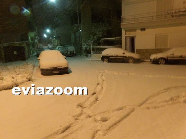 Στα λευκά «ντύθηκε» η Χαλκίδα – ΦΩΤΟ – ΒΙΝΤΕΟ