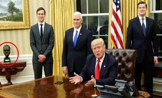 «Έφυγε» ο Luther King, επέστρεψε ο… Churchill -Οι αλλαγές Τραμπ στον Λευκό Οίκο