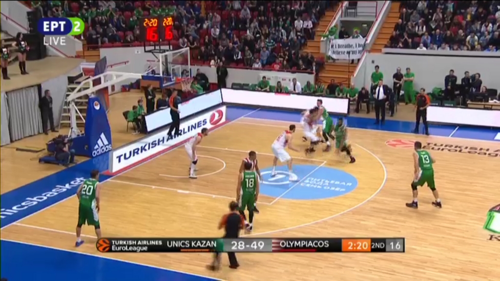 Ούνιξ Καζάν – Ολυμπιακός 36-56 (ΗΜ.)