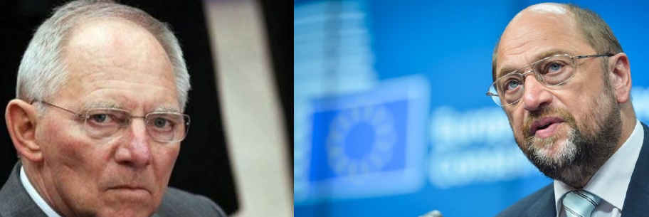 Σόιμπλε κατά Σουλτς για την Ελλάδα