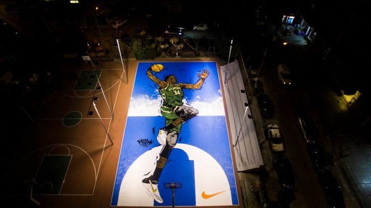 Το εντυπωσιακό graffiti του Γιάννη Αντετοκούνμπο στα Σεπόλια – ΦΩΤΟ