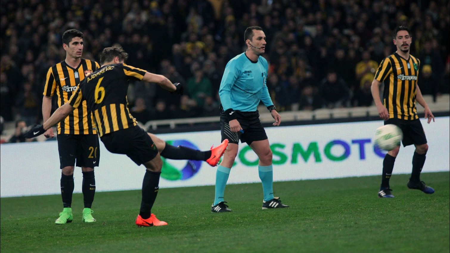 Το γκολ της ΑΕΚ κόντρα στον Ολυμπιακό – ΒΙΝΤΕΟ