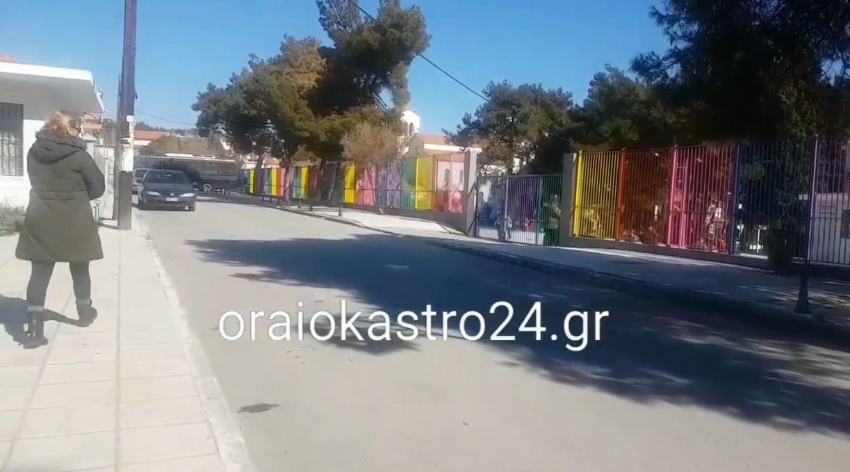 Αποκλεισμένη η περιοχή γύρω από το 1ο δημοτικό Ωραιοκάστρου – ΒΙΝΤΕΟ