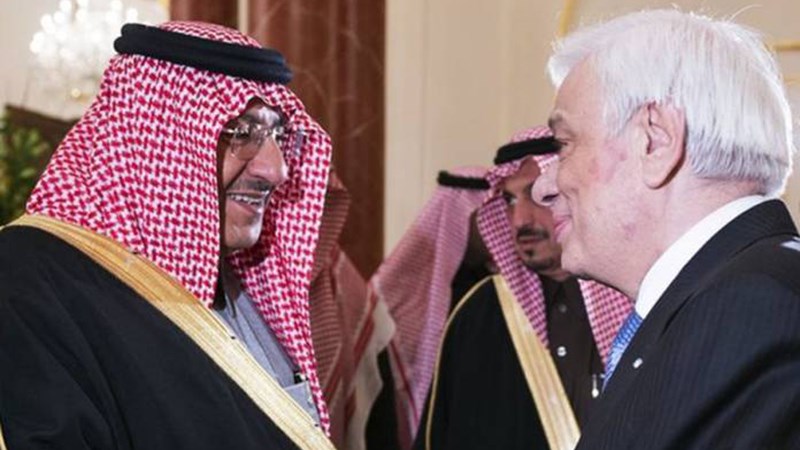 Με τον βασιλιά της Σαουδικής Αραβίας συναντήθηκε ο Προκόπης Παυλόπουλος