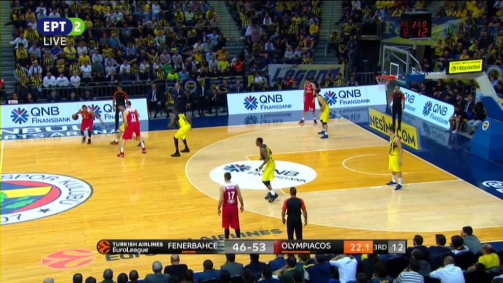 Φενέρ – Ολυμπιακός 47-56 (30′)